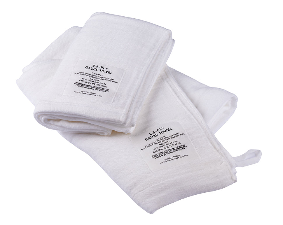 White Hand-Woven Shinto Towels