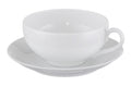 White Porcelain Teacup and Saucer